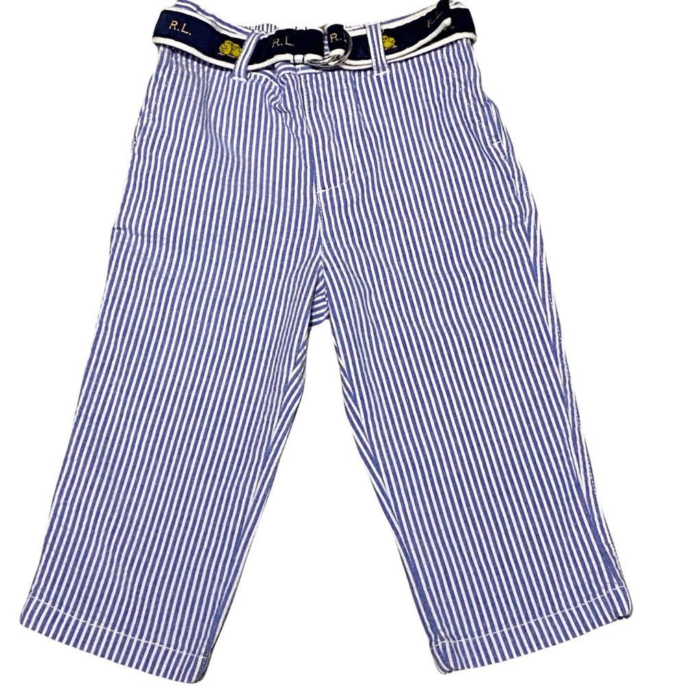 Ralph Lauren Toddler Pinstripe Belted pants